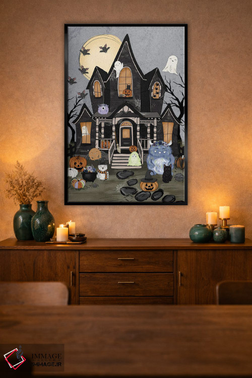 تابلو دکوراتیو دوستان خانه تسخیرشده اثر کیتی برایانت - D1B