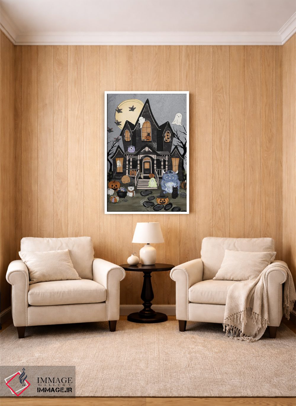 تابلو دکوراتیو دوستان خانه تسخیرشده اثر کیتی برایانت - D3W