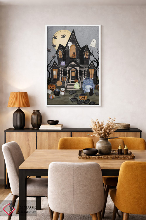 تابلو دکوراتیو دوستان خانه تسخیرشده اثر کیتی برایانت - D5W