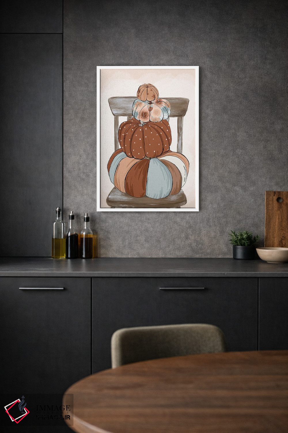 تابلو دکوراتیو کدوهای زیبا اثر کیتی برایانت - D2W