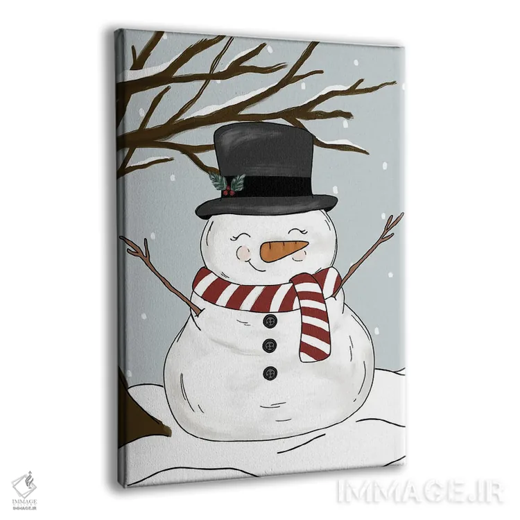 تابلو دکوراتیو آدم برفی کوچولو اثر کیتی برایانت - نمای پرسپکتیو محصول