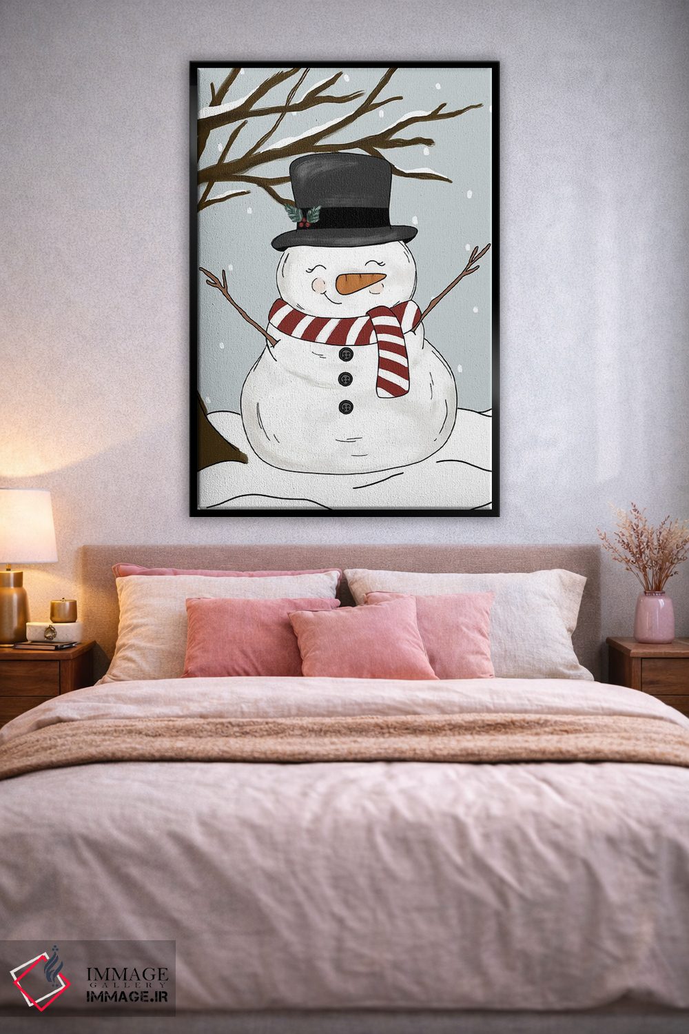 تابلو دکوراتیو آدم برفی کوچولو اثر کیتی برایانت - D3B