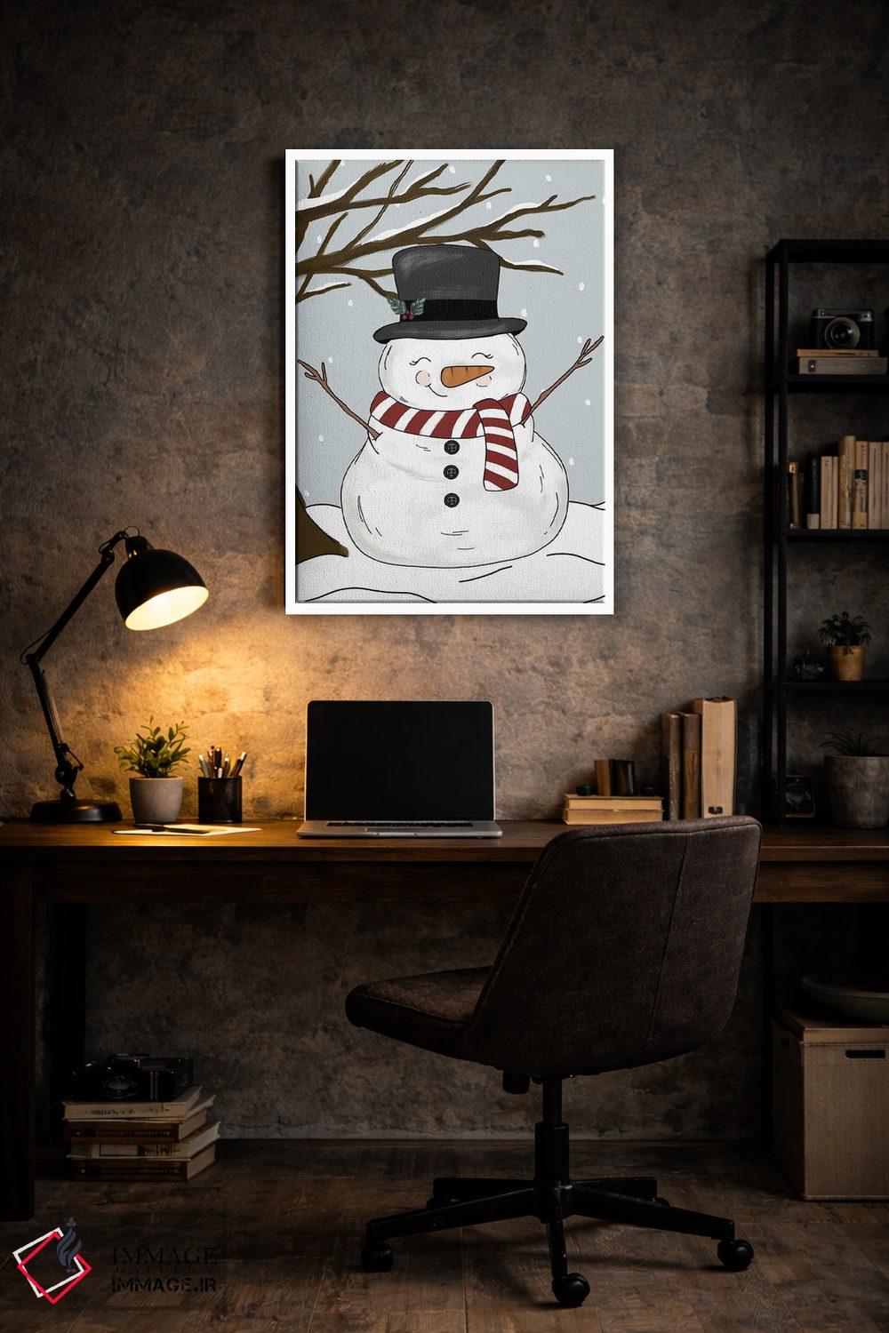 تابلو دکوراتیو آدم برفی کوچولو اثر کیتی برایانت - D6W