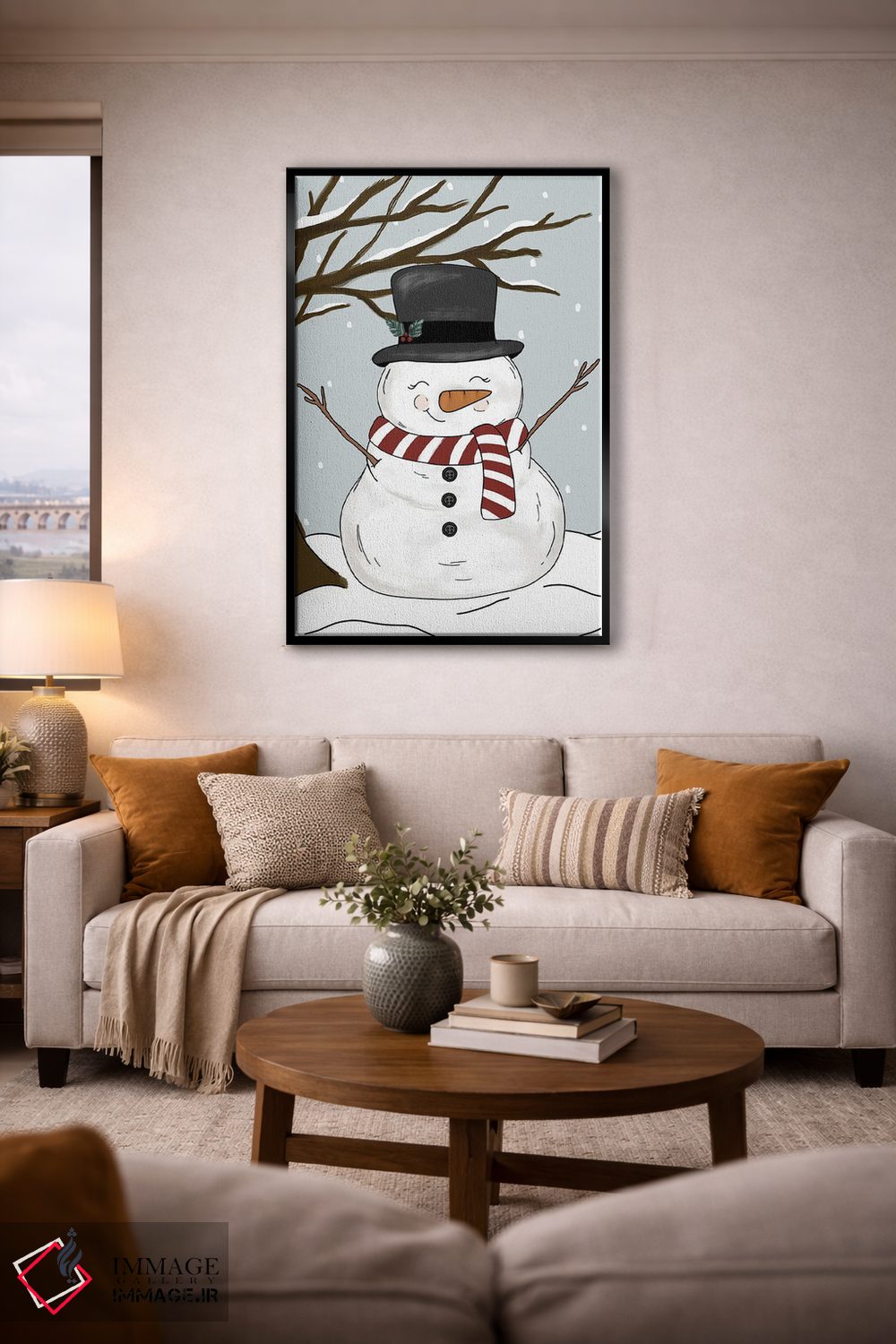 تابلو دکوراتیو آدم برفی کوچولو اثر کیتی برایانت - D5B