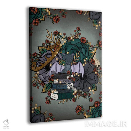 تابلو دکوراتیو گل های فانتزی اثر کیتی برایانت - نمای پرسپکتیو محصول