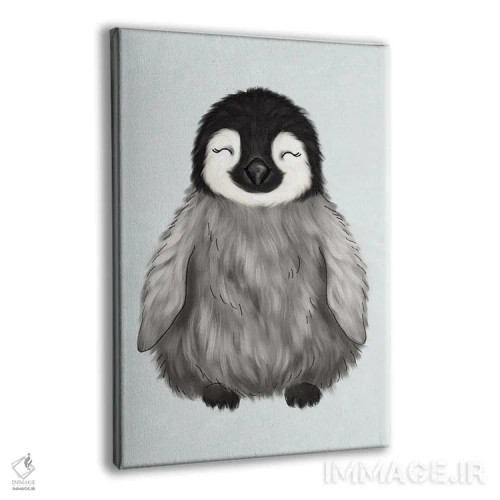 تابلو دکوراتیو پنگوئن نوزاد اثر کیتی برایانت - نمای پرسپکتیو محصول