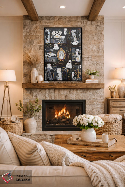 تابلو دکوراتیو کتابخانه تسخیرشده اثر کیتی برایانت - D2B