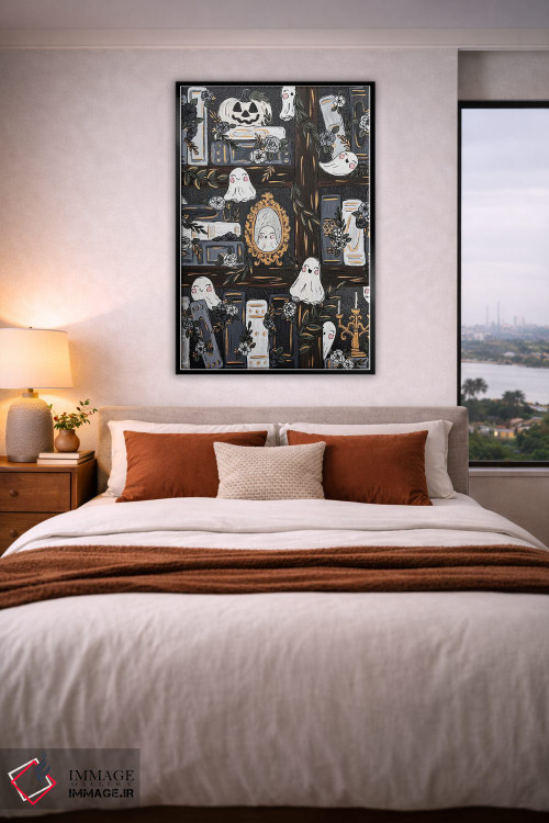 تابلو دکوراتیو کتابخانه تسخیرشده اثر کیتی برایانت - D4B