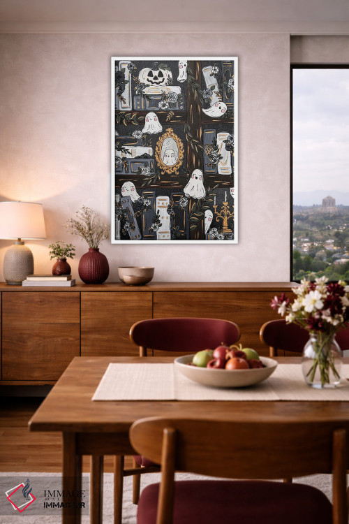 تابلو دکوراتیو کتابخانه تسخیرشده اثر کیتی برایانت - D3W