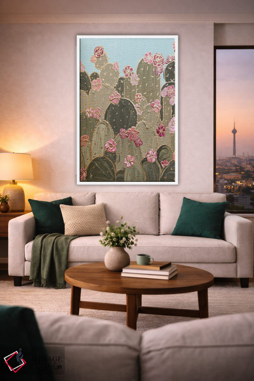 تابلو دکوراتیو باغ کاکتوس اثر کیتی برایانت - D1W