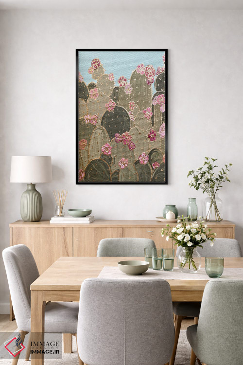 تابلو دکوراتیو باغ کاکتوس اثر کیتی برایانت - D6B