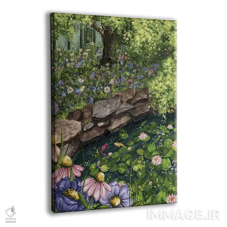 تابلو دکوراتیو باغ مادربزرگ اثر کیتی برایانت - نمای پرسپکتیو محصول