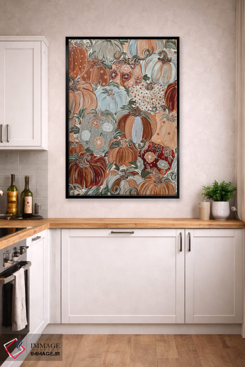 تابلو دکوراتیو گل های کدویی الگودار اثر کیتی برایانت - D2B