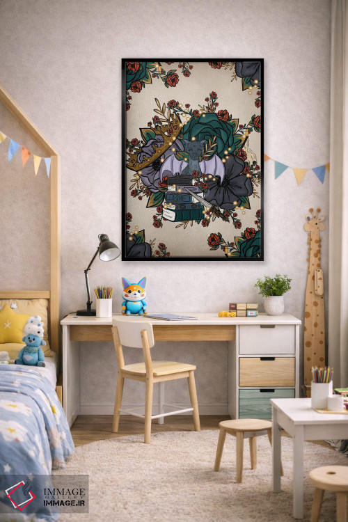 تابلو دکوراتیو گل های فانتزی اثر کیتی برایانت - D2B