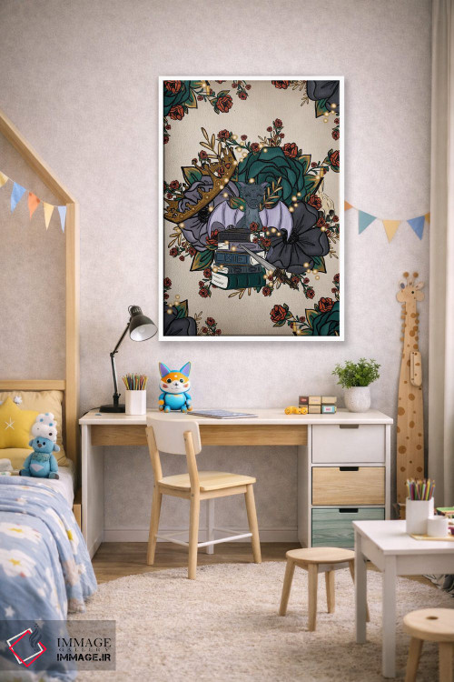 تابلو دکوراتیو گل های فانتزی اثر کیتی برایانت - D1W