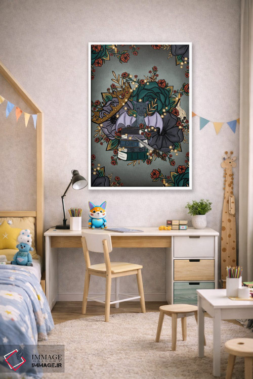 تابلو دکوراتیو گل های فانتزی اثر کیتی برایانت - D1W