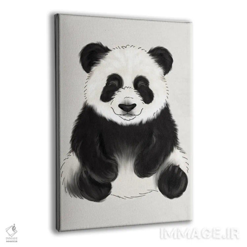 تابلو دکوراتیو پاندای نوزاد اثر کیتی برایانت - نمای پرسپکتیو محصول