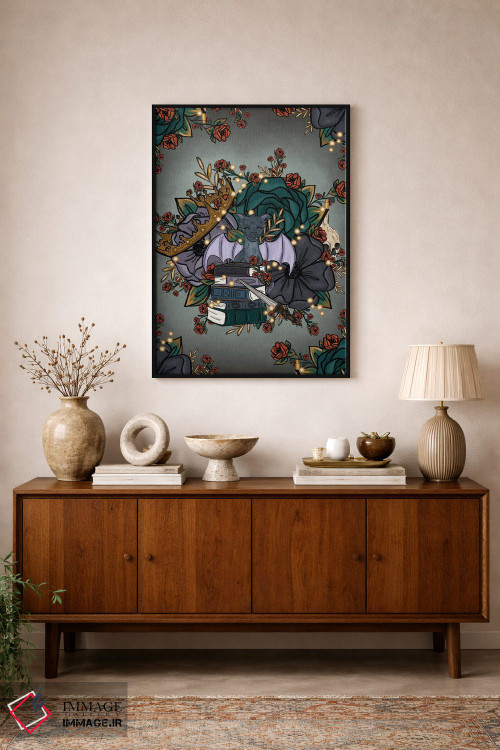 تابلو دکوراتیو گل های فانتزی اثر کیتی برایانت - D2B