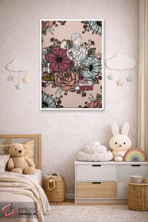 تابلو دکوراتیو گل های داستان عاشقانه اثر کیتی برایانت - D4W