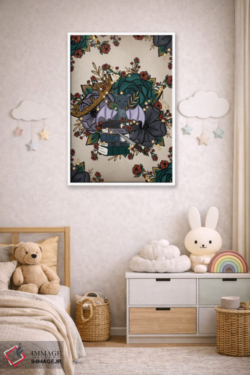 تابلو دکوراتیو گل های فانتزی اثر کیتی برایانت - D4W