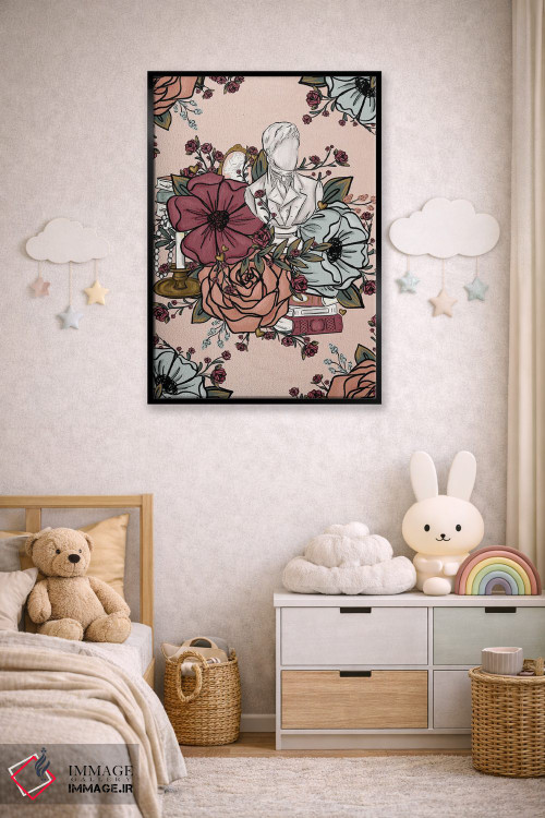 تابلو دکوراتیو گل های داستان عاشقانه اثر کیتی برایانت - D6B
