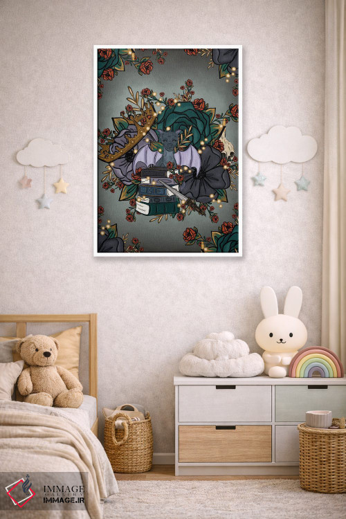 تابلو دکوراتیو گل های فانتزی اثر کیتی برایانت - D5W