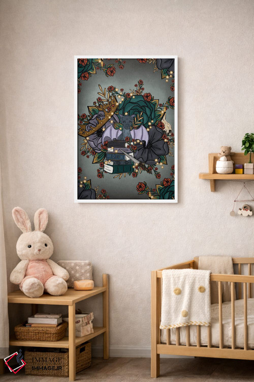 تابلو دکوراتیو گل های فانتزی اثر کیتی برایانت - D4W