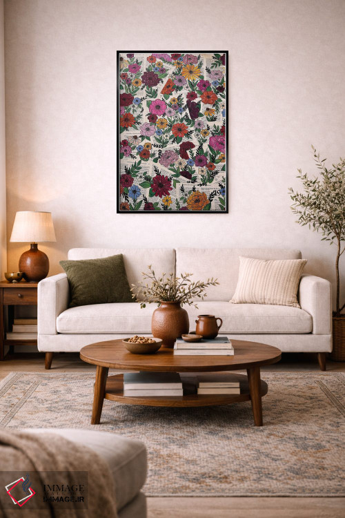 تابلو دکوراتیو باغ صفحه کتاب رنگارنگ اثر کیتی برایانت - D5B