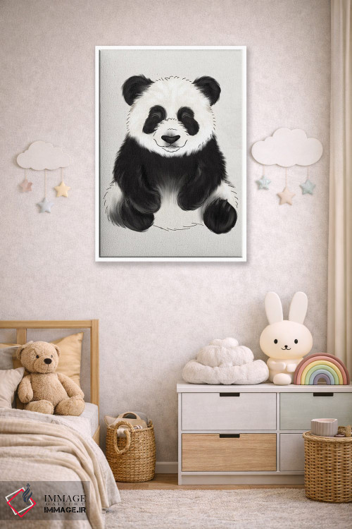 تابلو دکوراتیو پاندای نوزاد اثر کیتی برایانت - D4W