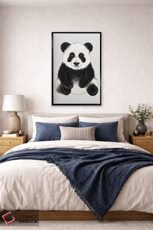 تابلو دکوراتیو پاندای نوزاد اثر کیتی برایانت - D6B