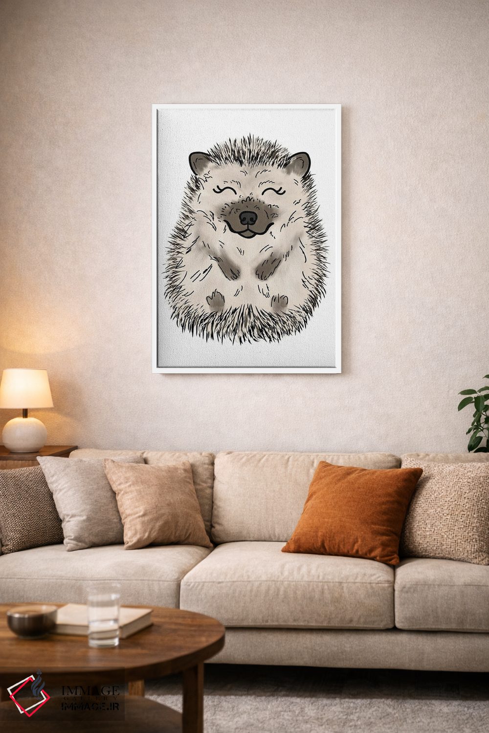 تابلو دکوراتیو جوجه تیغی اثر کیتی برایانت - D3W