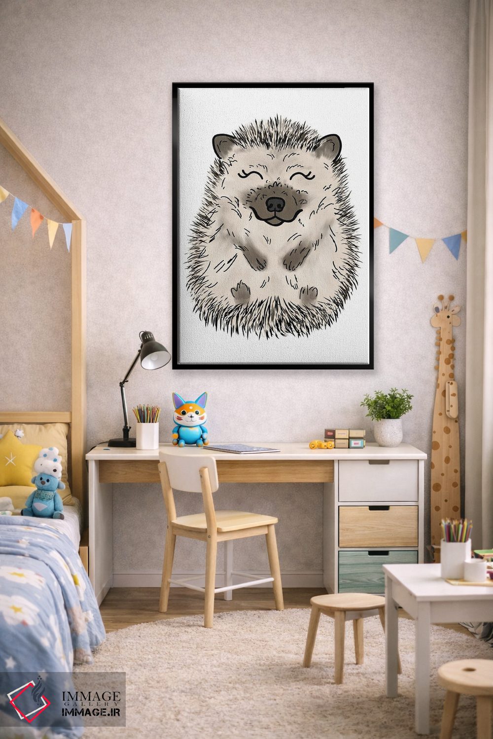 تابلو دکوراتیو جوجه تیغی اثر کیتی برایانت - D2B