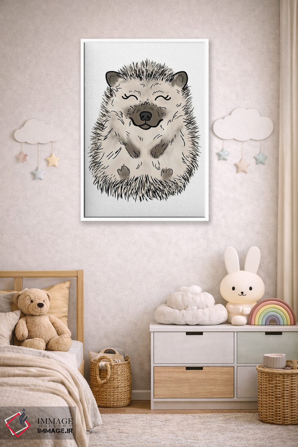 تابلو دکوراتیو جوجه تیغی اثر کیتی برایانت - D4W