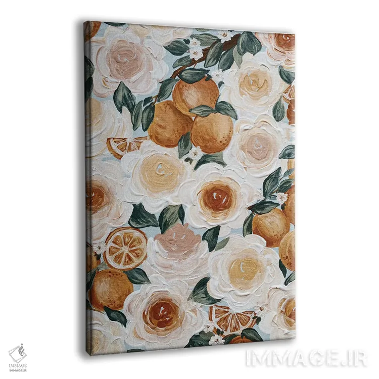 تابلو دکوراتیو پرتقال های گلدار اثر کیتی برایانت - نمای پرسپکتیو محصول