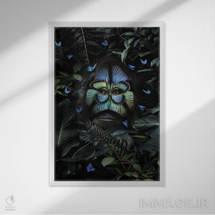 تابلو دکوراتیو دگردیسی اثر کارن کانتوک - نمای قابدار سفید