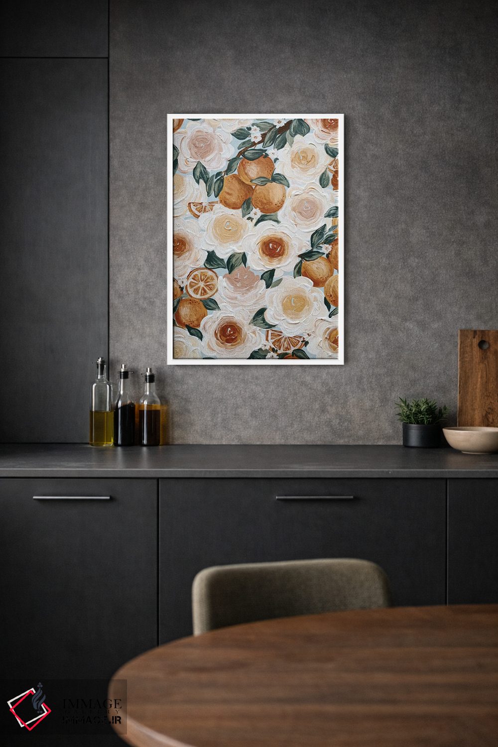 تابلو دکوراتیو پرتقال های گلدار اثر کیتی برایانت - D1W