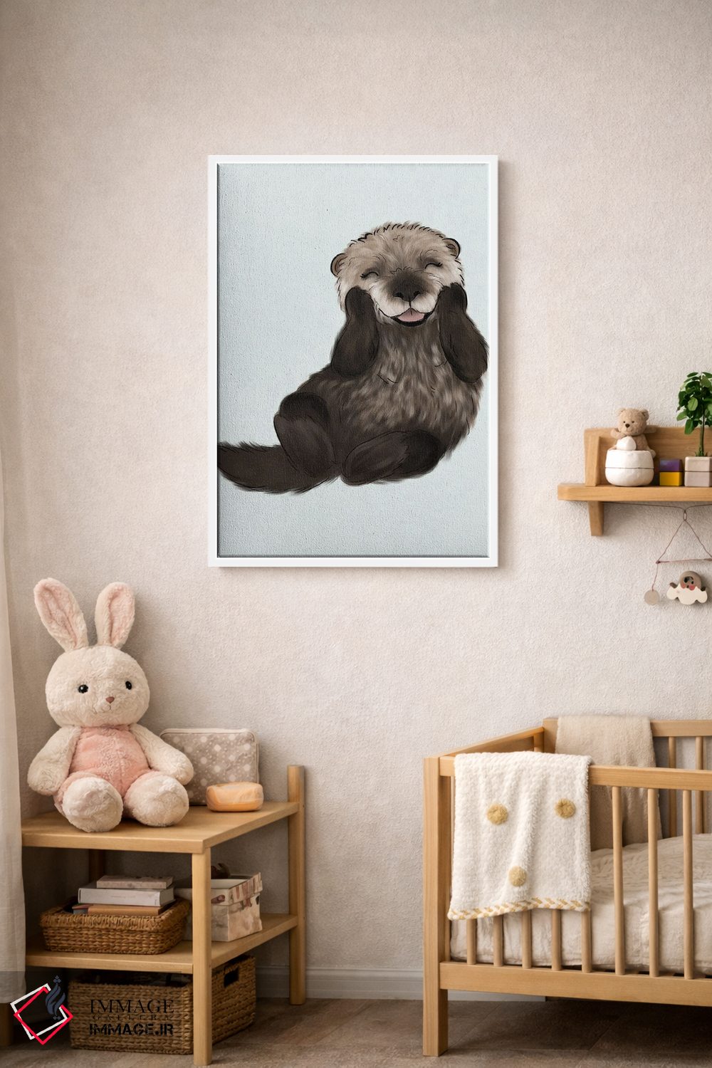 تابلو دکوراتیو سمور بچه اثر کیتی برایانت - D2W