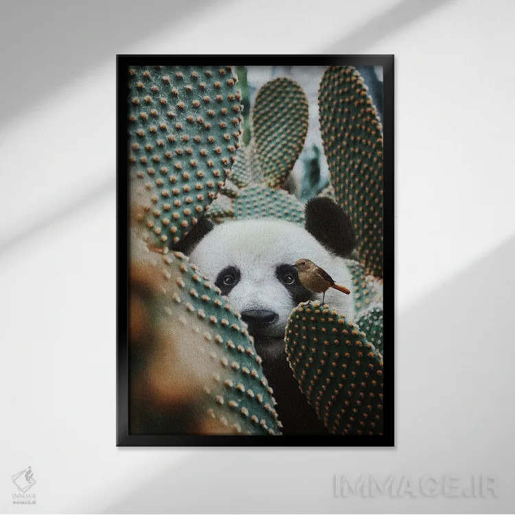 تابلو دکوراتیو روحم هنگام دیدنت لرزید اثر کارن کانتوک - نمای قابدار مشکی