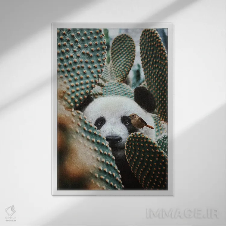 تابلو دکوراتیو روحم هنگام دیدنت لرزید اثر کارن کانتوک - نمای قابدار سفید