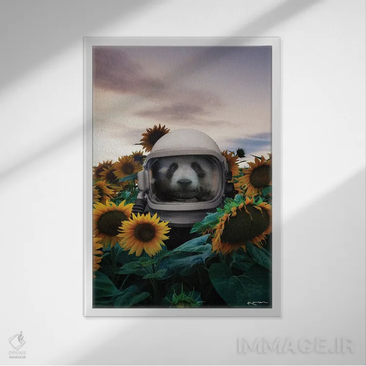 تابلو دکوراتیو می توانیم با هم گم شویم اثر کارن کانتوک - نمای قابدار سفید