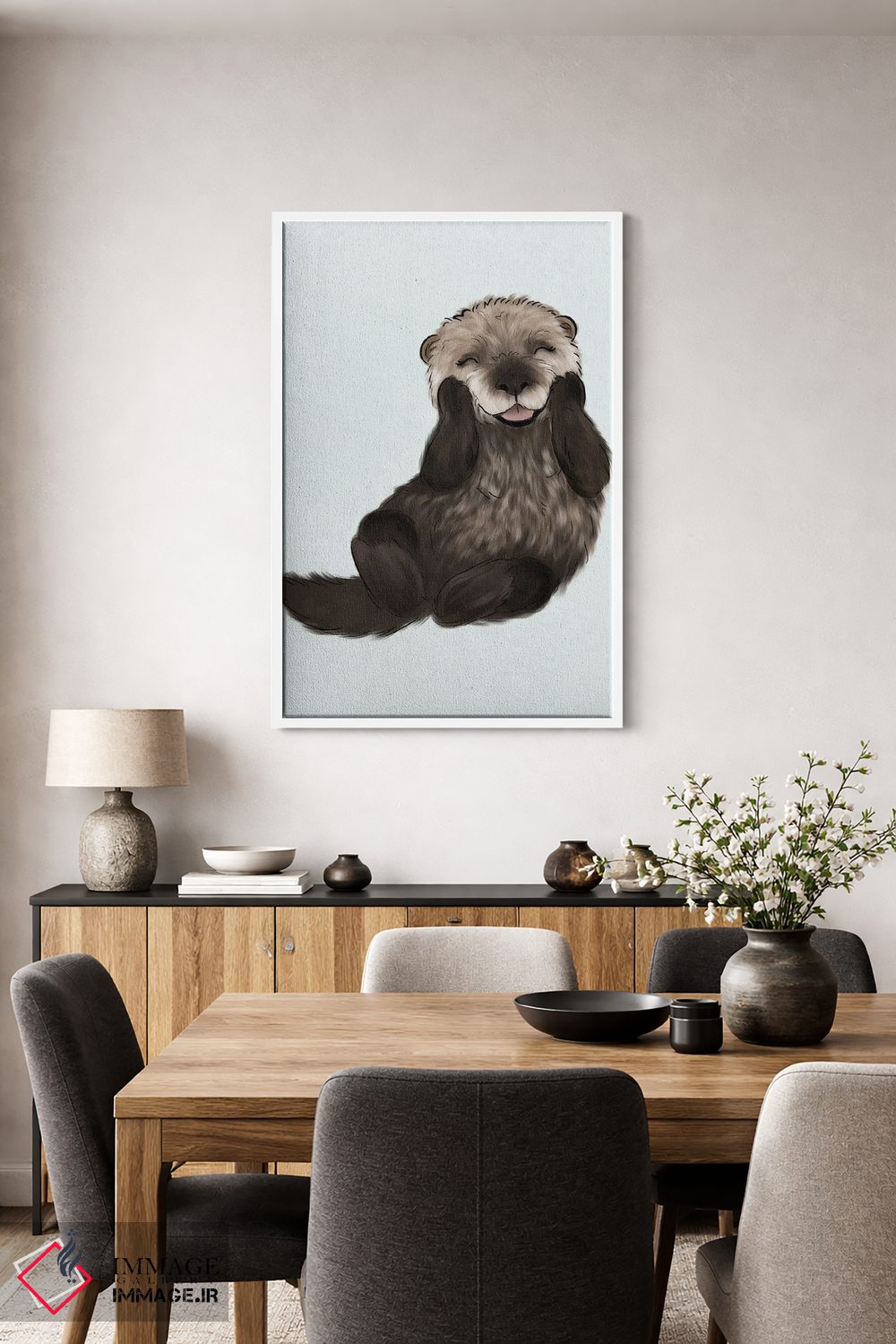 تابلو دکوراتیو سمور بچه اثر کیتی برایانت - D3W