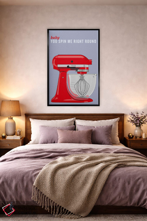 تابلو دکوراتیو عزیزم تو مرا دور می چرخانی اثر فایو بای فایو کالکتیو - D5B