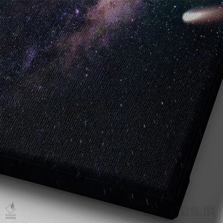 تابلو دکوراتیو مسافر روح اثر کارن کانتوک - نمای نزدیک بافت بوم