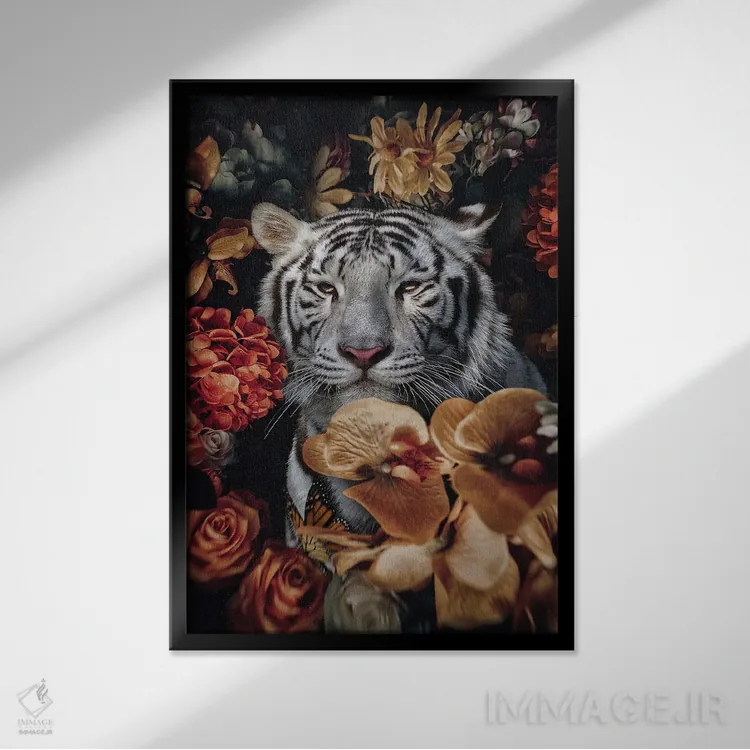 تابلو دکوراتیو به من عادت کن اثر کارن کانتوک - نمای قابدار مشکی