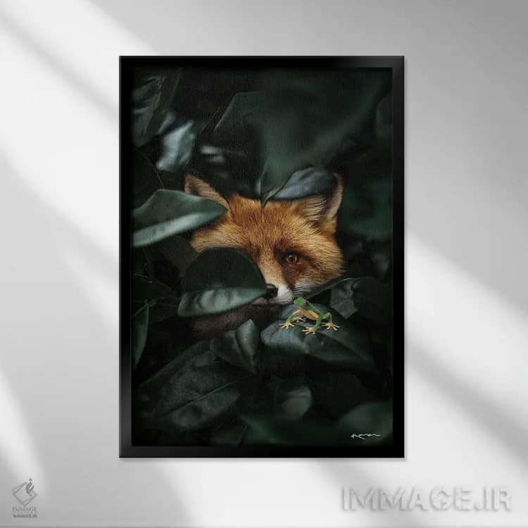 تابلو دکوراتیو قلبم را دوست دارم چون مال توست اثر کارن کانتوک - نمای قابدار مشکی