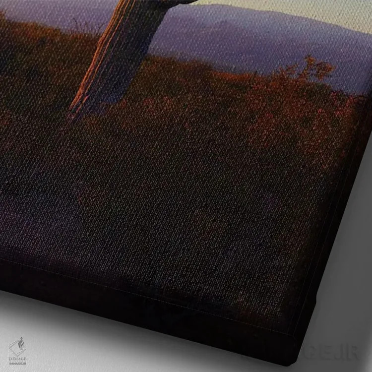 تابلو دکوراتیو هی رفیق! اثر کارن کانتوک - نمای نزدیک بافت بوم