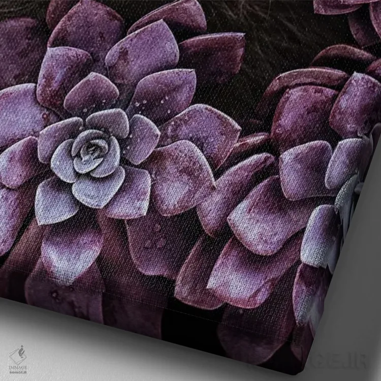 تابلو دکوراتیو همه چیز بزرگ نمایی شده است اثر کارن کانتوک - نمای نزدیک بافت بوم