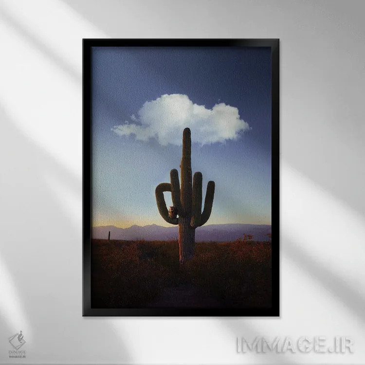 تابلو دکوراتیو هی رفیق! اثر کارن کانتوک - نمای قابدار مشکی