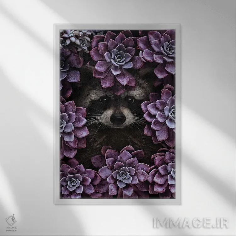 تابلو دکوراتیو همه چیز بزرگ نمایی شده است اثر کارن کانتوک - نمای قابدار سفید