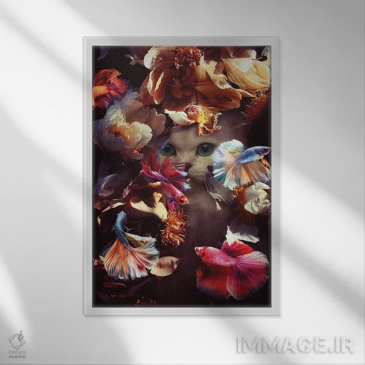 تابلو دکوراتیو دوست دارم وجودت را تماشا کنم اثر کارن کانتوک - نمای قابدار سفید